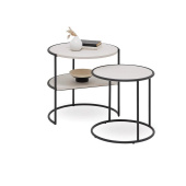 Стол журнальный круглый 2 шт ENZA HOME RITA EH69462