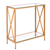 Консольный стол с полкой в гостиную 1033-CG clear