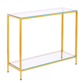 Консольные столики с полкой в прихожую 1081-CG clear