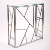 Узкий консольный столик в прихожую 1054-CS clear