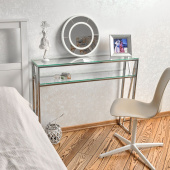 Консольные столики с полкой в прихожую 1092-CS clear