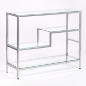Консольные столики с полкой в прихожую 1011-CS clear