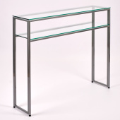 Консольные столики с полкой в прихожую 1041-CS clear