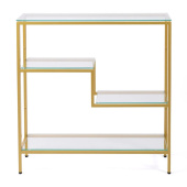 Консольные столики с полкой в прихожую 1014-CG clear