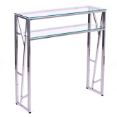 Консольные столики с полкой в прихожую 1094-CS clear
