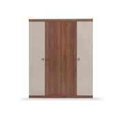 Шкаф с дверцами 4 двери ENZA HOME MISTRAL EH30667