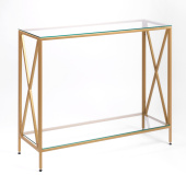 Консольные столики с полкой в прихожую 1031-CG clear