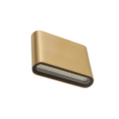 Уличный настенный светильник Nowodvorski Semi Led S Brass 11365