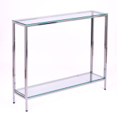 Консольные столики с полкой в прихожую 1082-CS clear