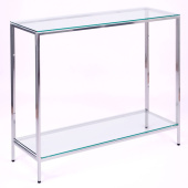Консольные столики с полкой в прихожую 1081-CS clear