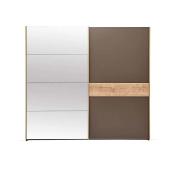 Шкаф-купе (240 см) (серый) ENZA HOME POLKA EH59225