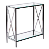 Консольный стол с полкой в гостиную 1033-CB_S clear