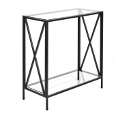 Консольный стол с полкой в гостиную 1033-CB clear
