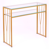 Консольные столики с полкой в спальню 1121-CG clear