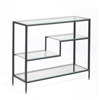 Кованые металлические консольные столики 1011-CB clear