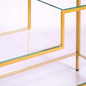 Кованые металлические консольные столики 1013-CG clear