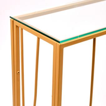 Узкий консольный столик в прихожую 1022-CG clear