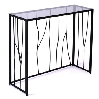 Узкий консольный столик в прихожую 1024-CB grey