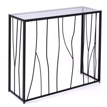 Узкий консольный столик в прихожую 1024-CB grey