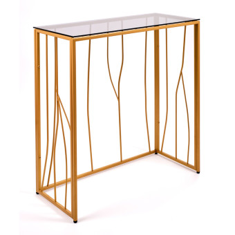 Узкий консольный столик в прихожую 1024-CG grey