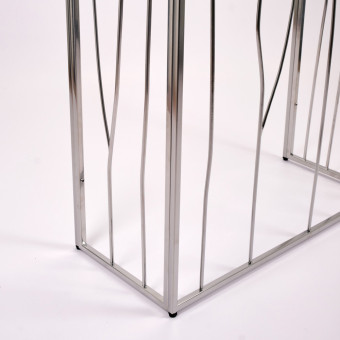 Узкий консольный столик в прихожую 1024-CS grey