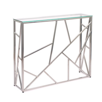 Узкий консольный столик в прихожую 1052-CS clear