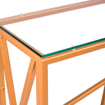 Узкий консольный столик в прихожую 1054-CG clear