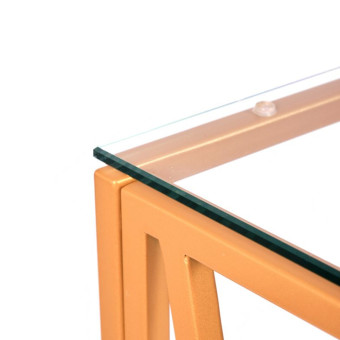 Узкий консольный столик в прихожую 1054-CG clear