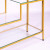 Кованые металлические консольные столики 1013-CG clear