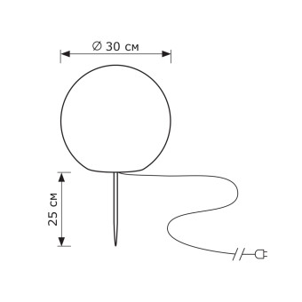 Уличный грунтовый светильник Lighthall Breeze 30 LH042005