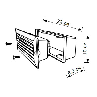 Уличный встраиваемые светильник Lighthall Assam LH062008
