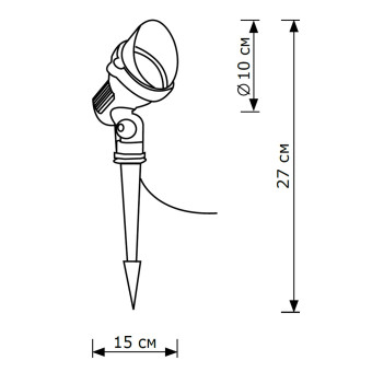 Уличный грунтовый светильник Lighthall Bush A LH062011