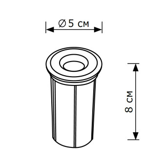 Уличный грунтовый светильник Lighthall Picco S LH062014