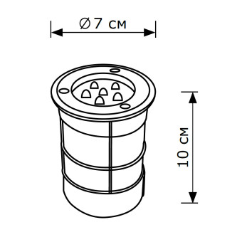 Уличный грунтовый светильник Lighthall Picco M LH062022