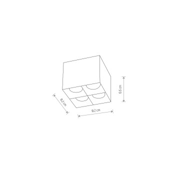 Накладной светильник Nowodvorski Midi Led Black 10054