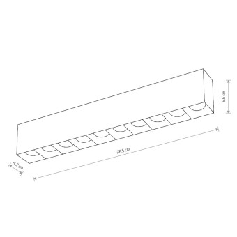 Накладной светильник Nowodvorski Midi Led Black 10056
