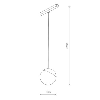 Трековый магнитный светильник Nowodvorski Lid Black 10153