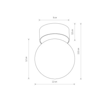 Потолочный cветильник Nowodvorski Kier S Black 10302