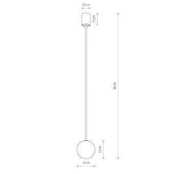 Подвесной светильник Nowodvorski Kier M Satine Gold 10306