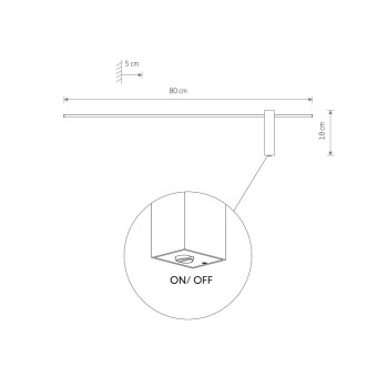 Настенный светильник Nowodvorski Motive Led M Black 10311