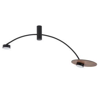 Потолочная люстра Nowodvorski Heft Dark Wood/Black 10356