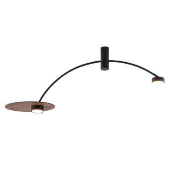 Потолочная люстра Nowodvorski Heft Dark Wood/Black 10356