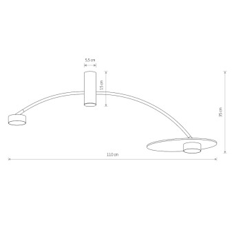 Потолочная люстра Nowodvorski Heft Dark Wood/Black 10356