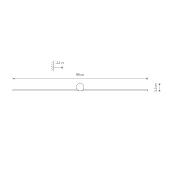Настенный светильник Nowodvorski Spin Led M Black 10370