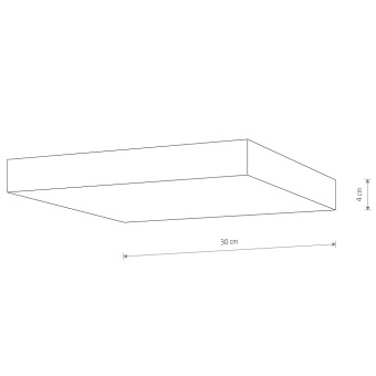 Потолочный cветильник Nowodvorski Lid Square Led White 10423