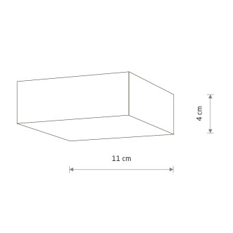 Потолочный cветильник Nowodvorski Lid Square Led Black 10424