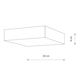 Потолочный cветильник Nowodvorski Lid Square Led White 10430