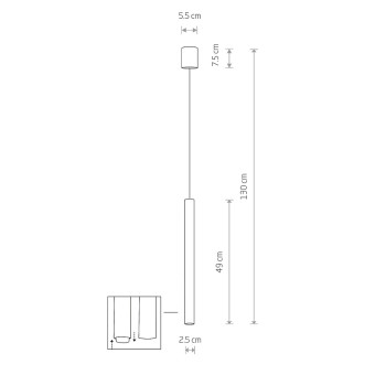 Подвесной светильник Nowodvorski Laser 490 Satine Gold 10453