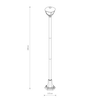 Уличный светильник Nowodvorski Amelia Black 10498