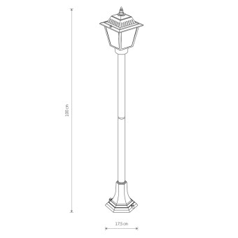 Уличный светильник Nowodvorski Ana Black 10501